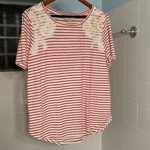 Loft short sleeved cotton shirt in Large